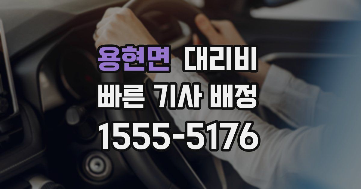 용현면 대리운전 가격