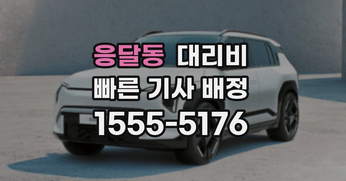 응달동 대리운전 가격