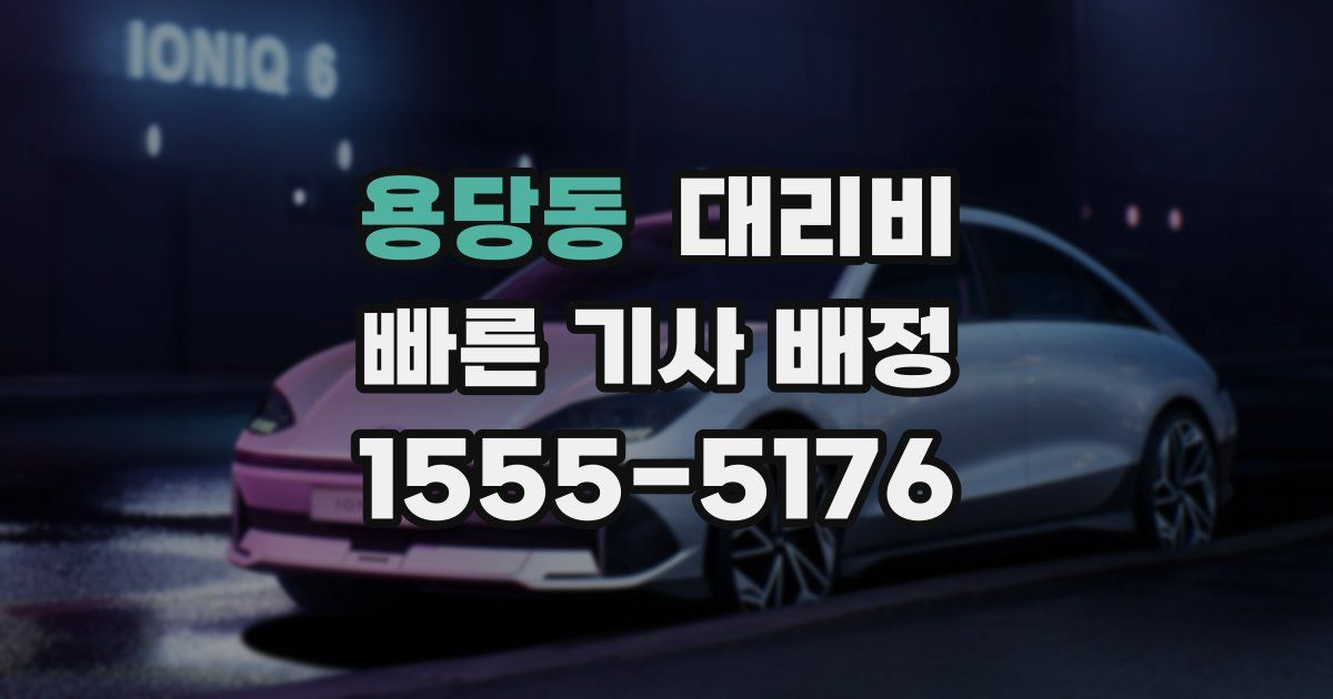 용당동 대리운전 가격