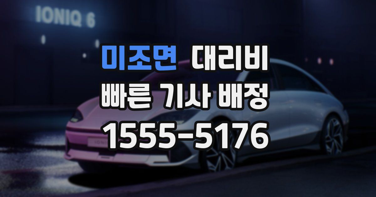 미조면 대리운전 가격