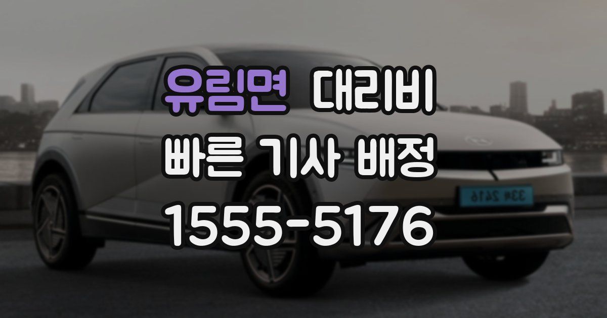 유림면 대리운전 가격