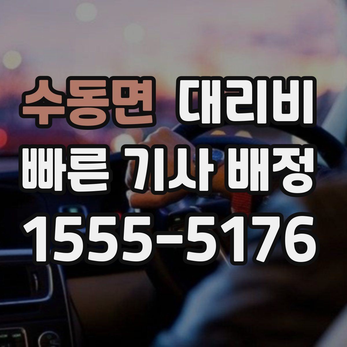 수동면 대리비 관련해서 취소 변경 기준 정리