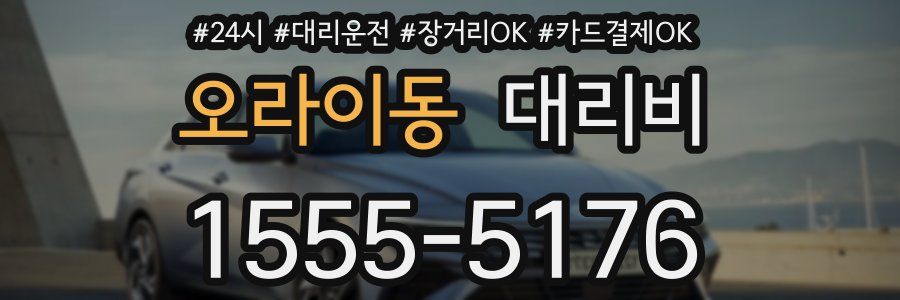 오라이동 대리비