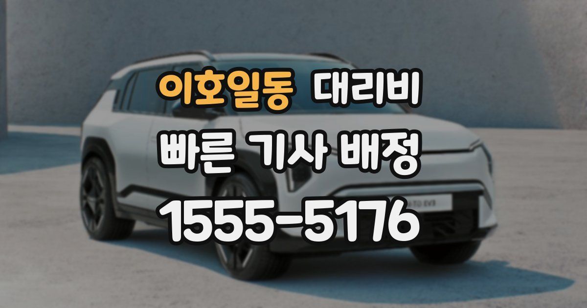 이호일동 대리운전 가격