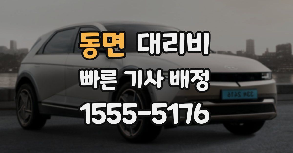 동면 대리운전 가격