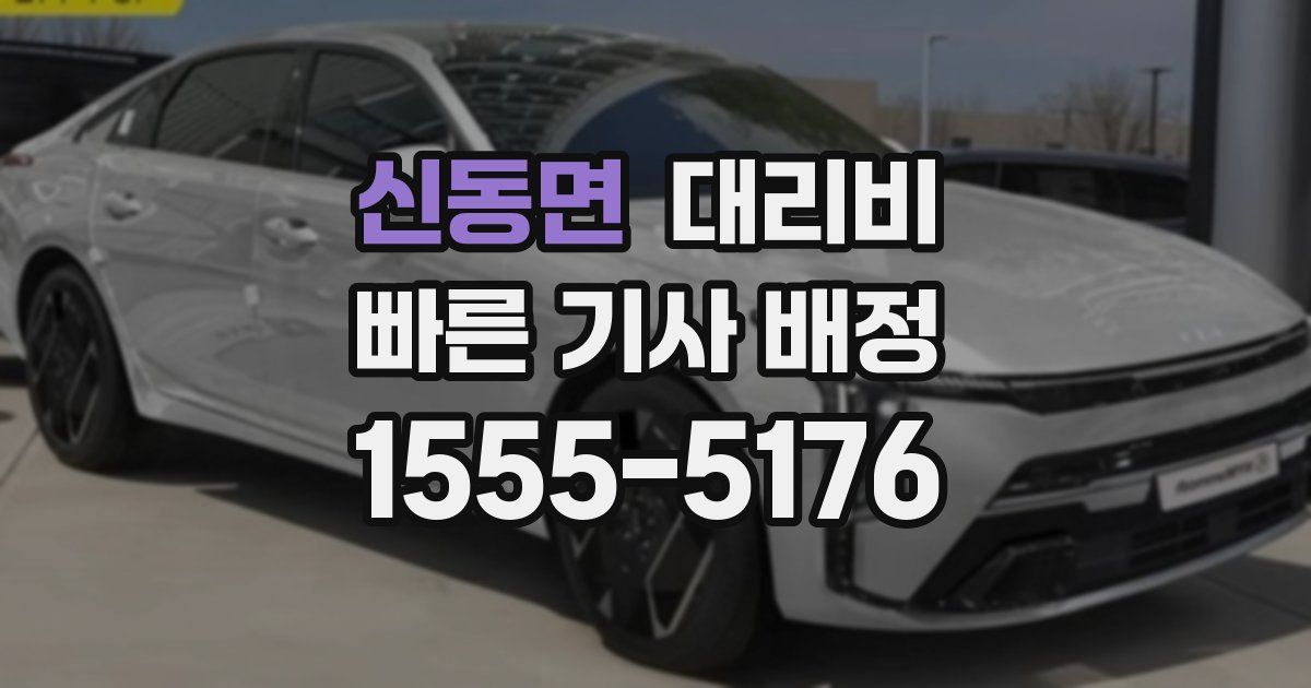 신동면 대리운전 가격
