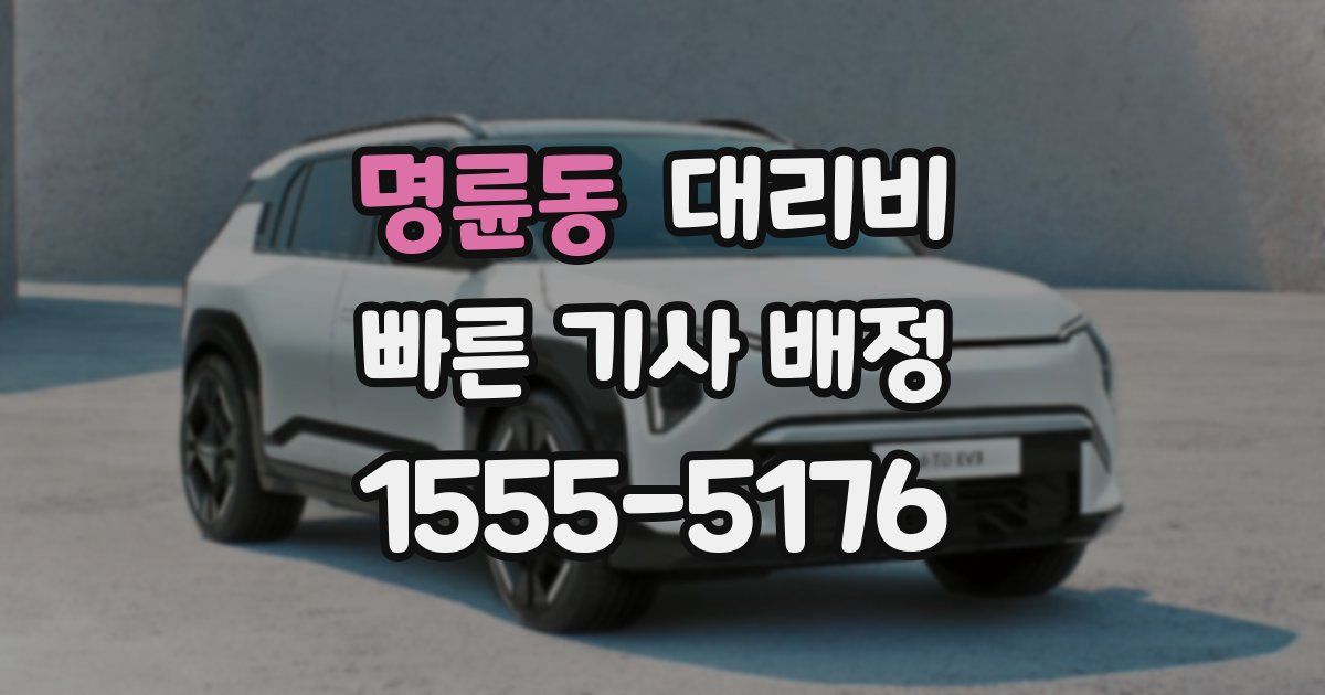 명륜동 대리운전 가격