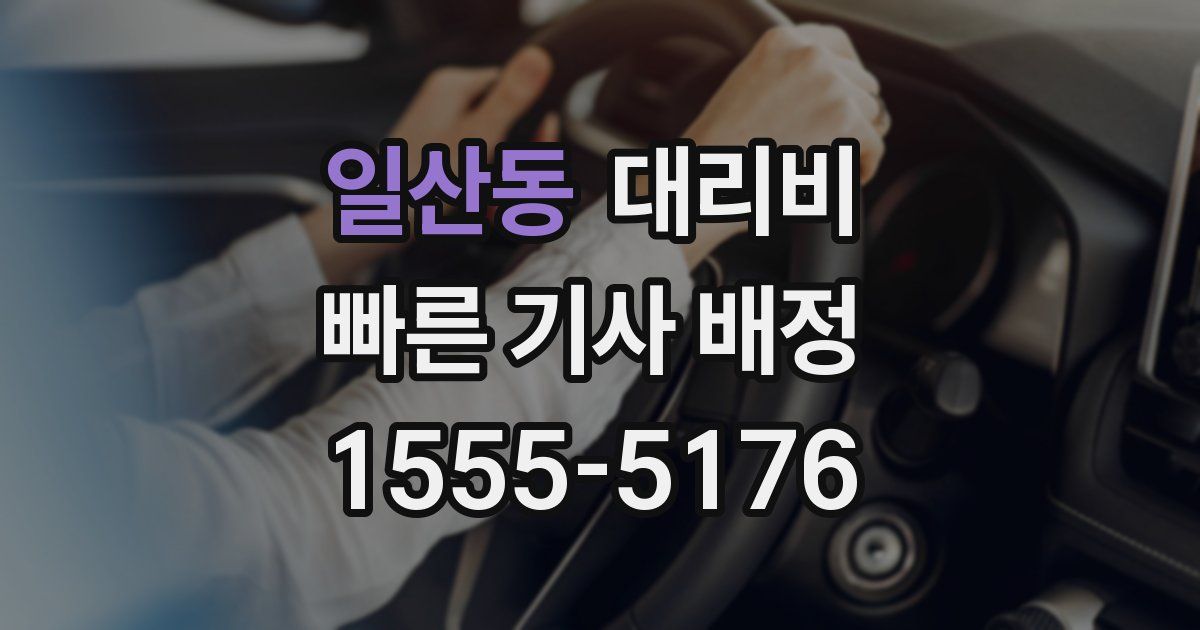 일산동 대리운전 가격