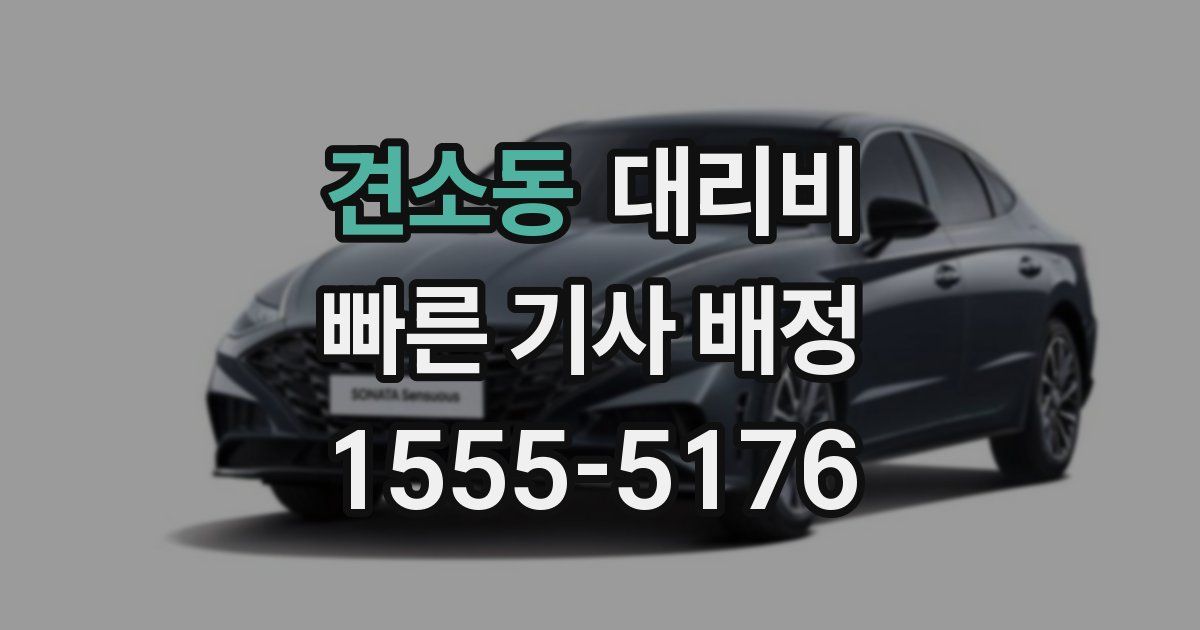 견소동 대리운전 가격