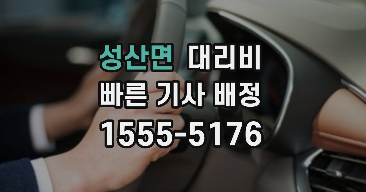 성산면 대리운전 가격