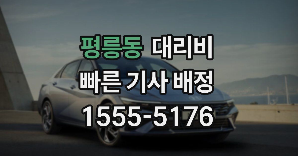 평릉동 대리운전 가격