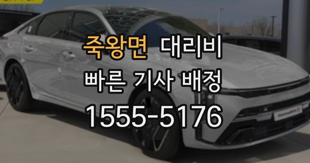 죽왕면 대리운전 가격
