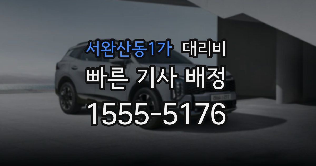 서완산동1가 대리운전 가격