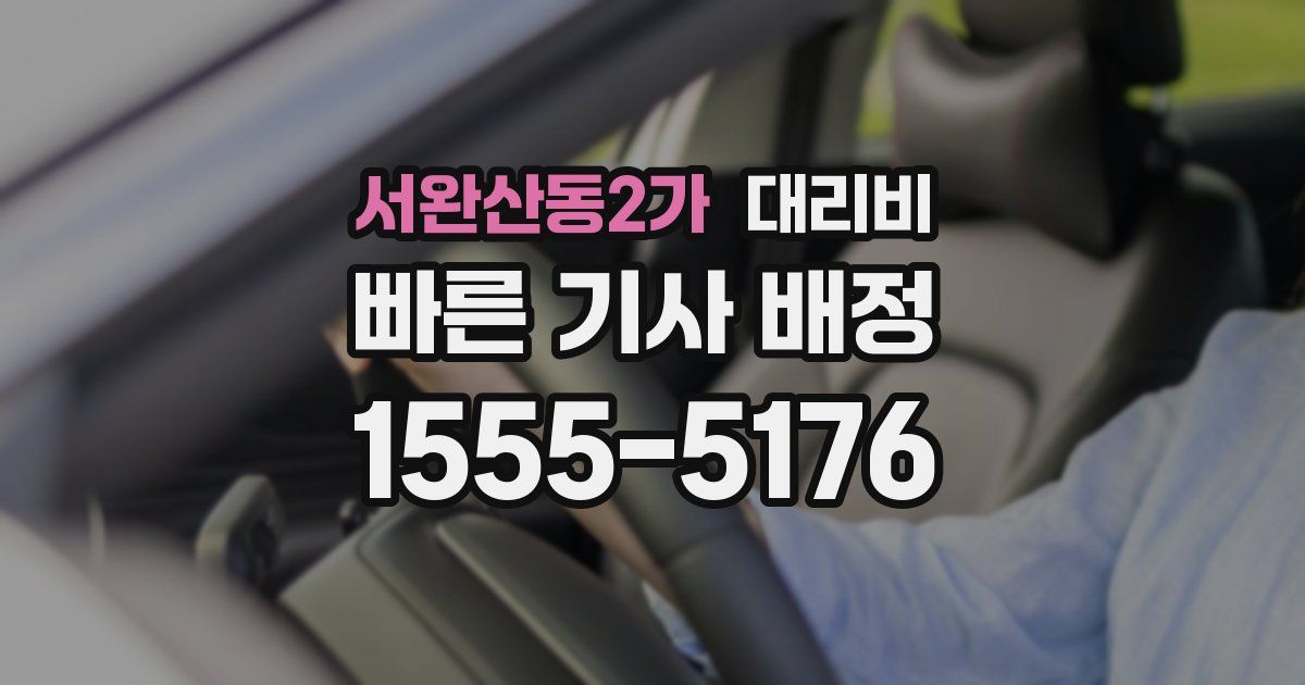 서완산동2가 대리운전 가격