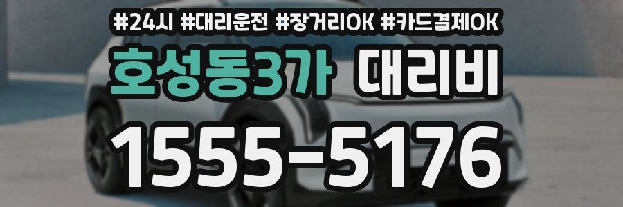 호성동3가 대리비