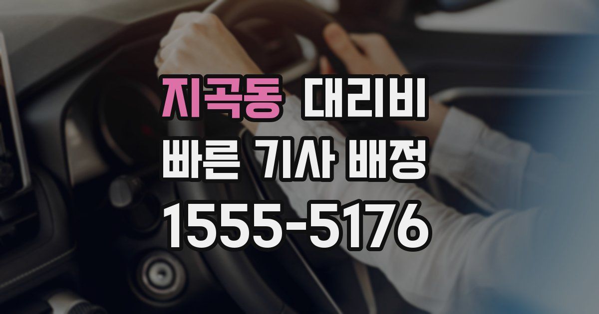 지곡동 대리운전 가격