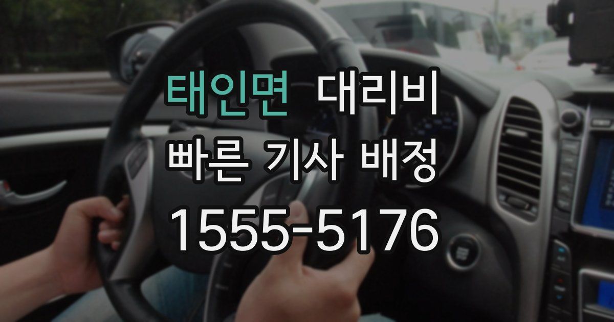 태인면 대리운전 가격