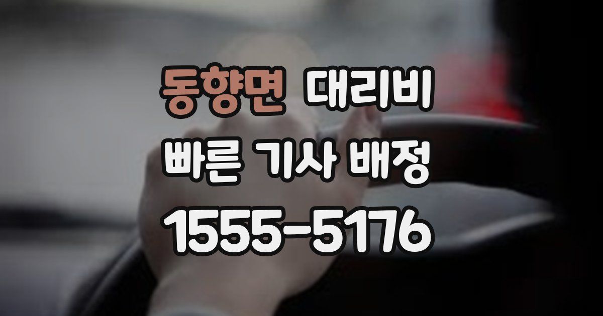 동향면 대리운전 가격