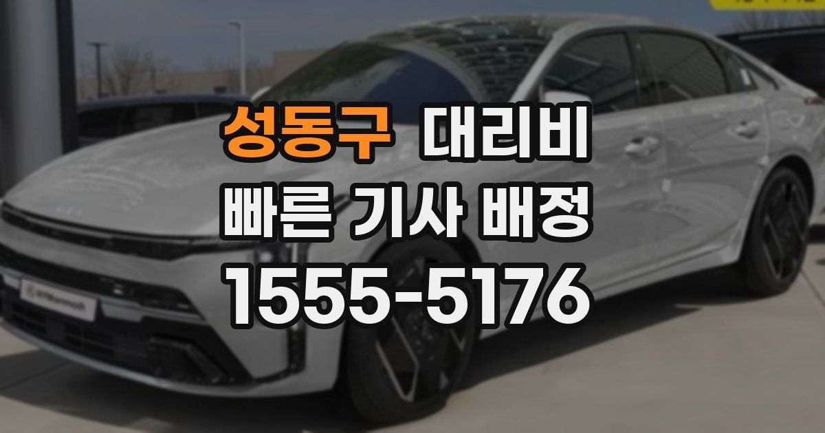 성동구 대리운전 가격