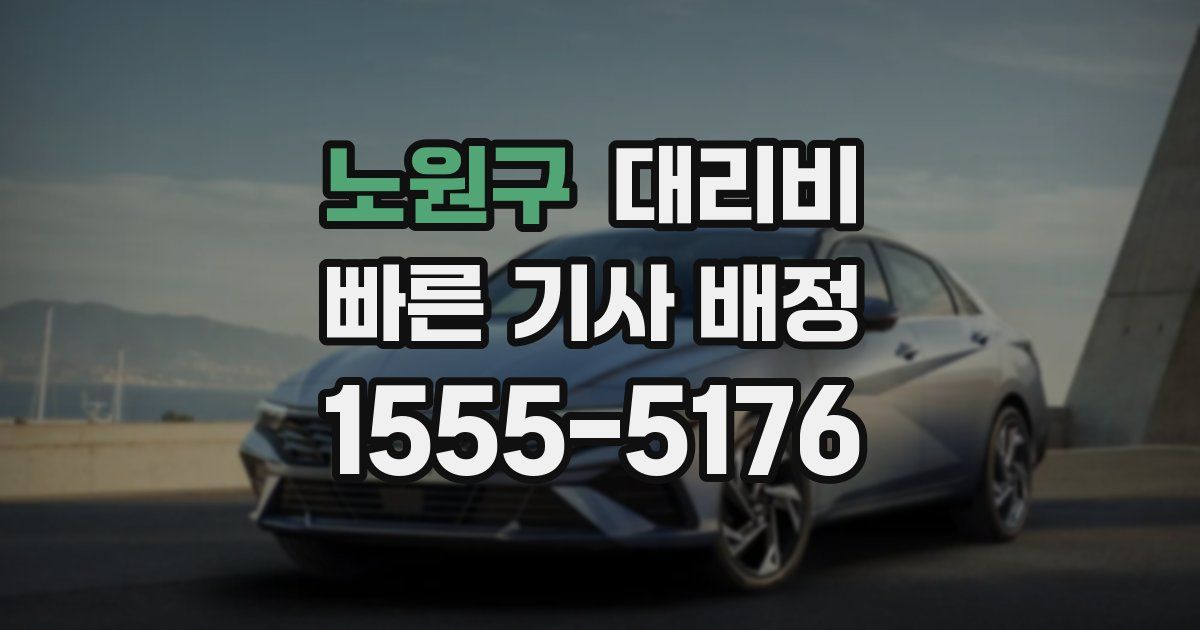 노원구 대리운전 가격