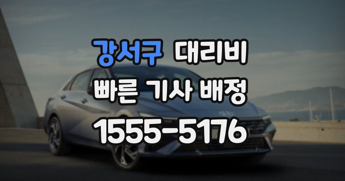 강서구 대리운전 가격