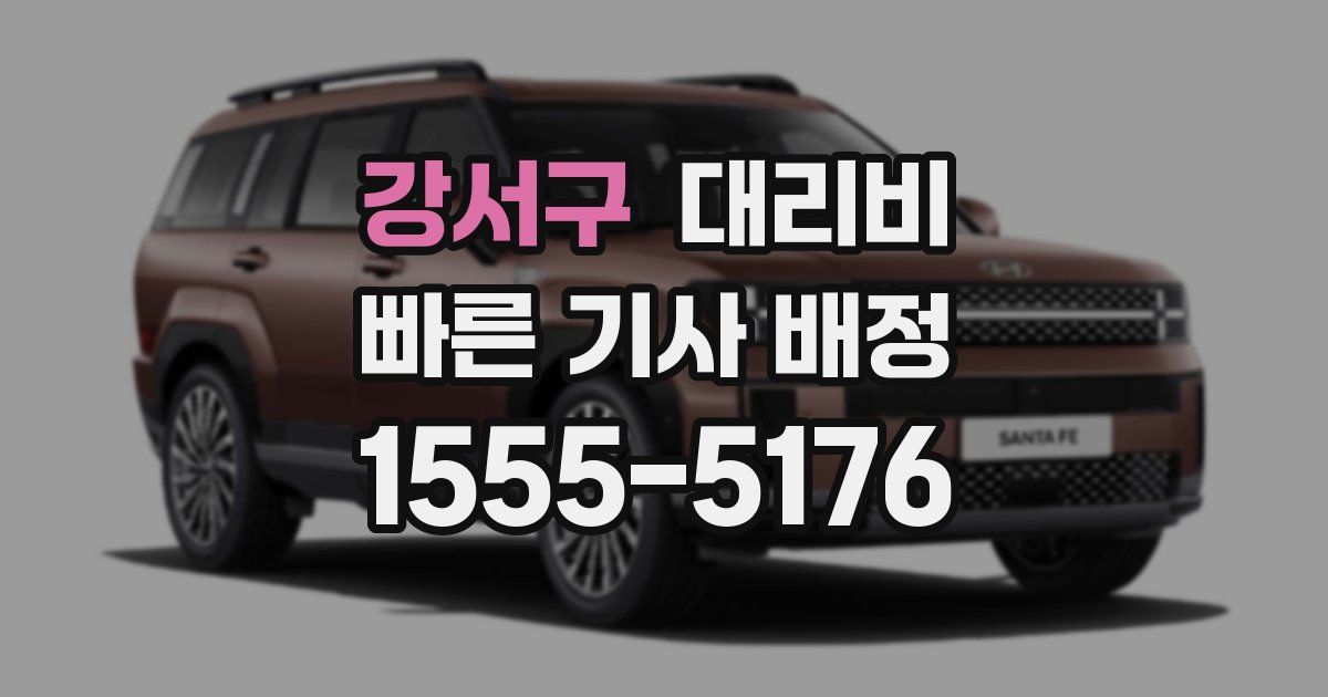 강서구 대리운전 가격