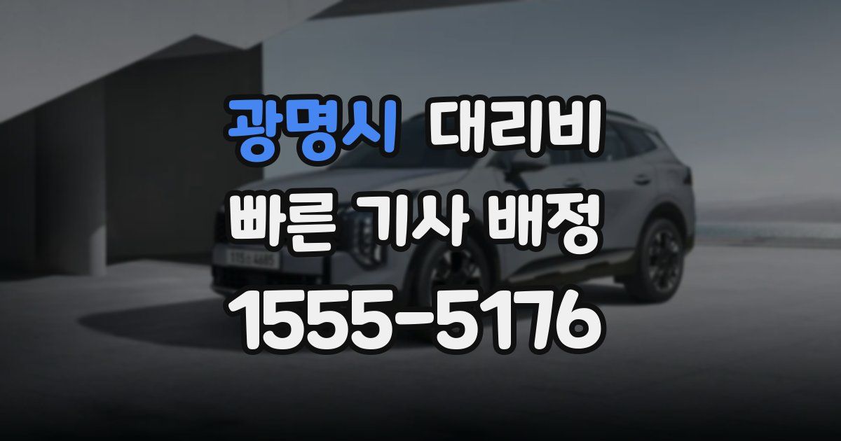 광명시 대리운전 가격