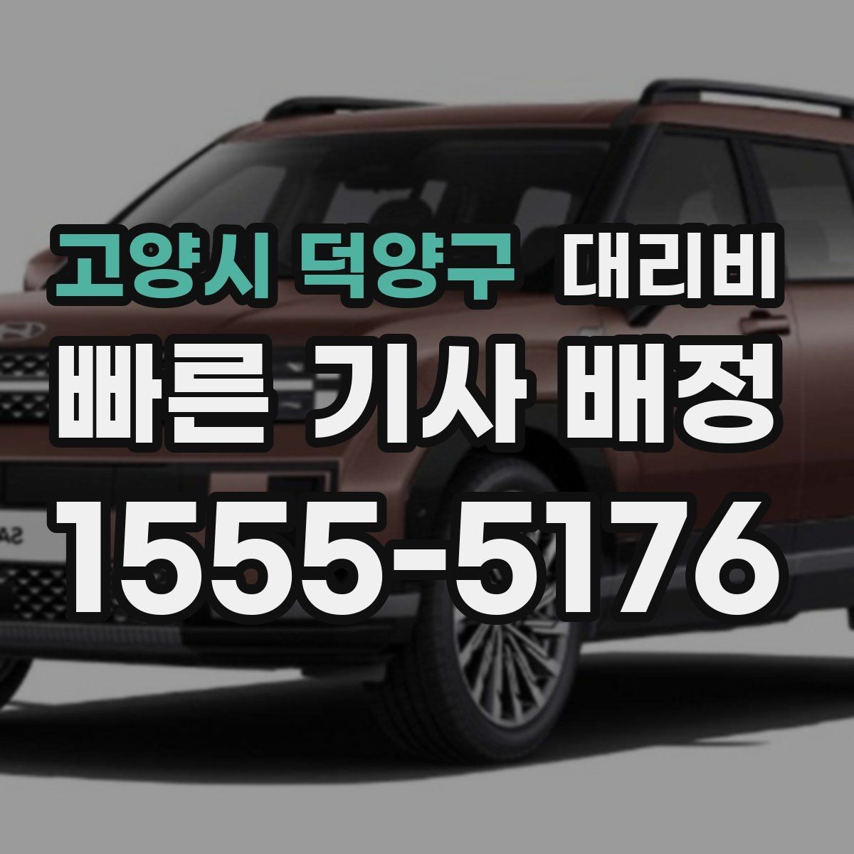 고양시 덕양구 대리비 안내를 받을 때 결제 방식도 같이 정리