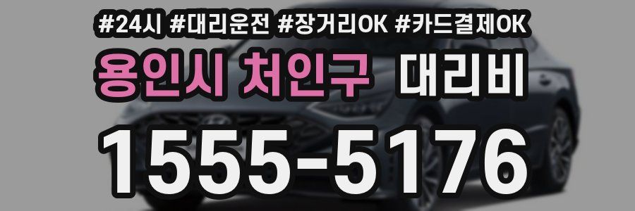 용인시 처인구 대리비