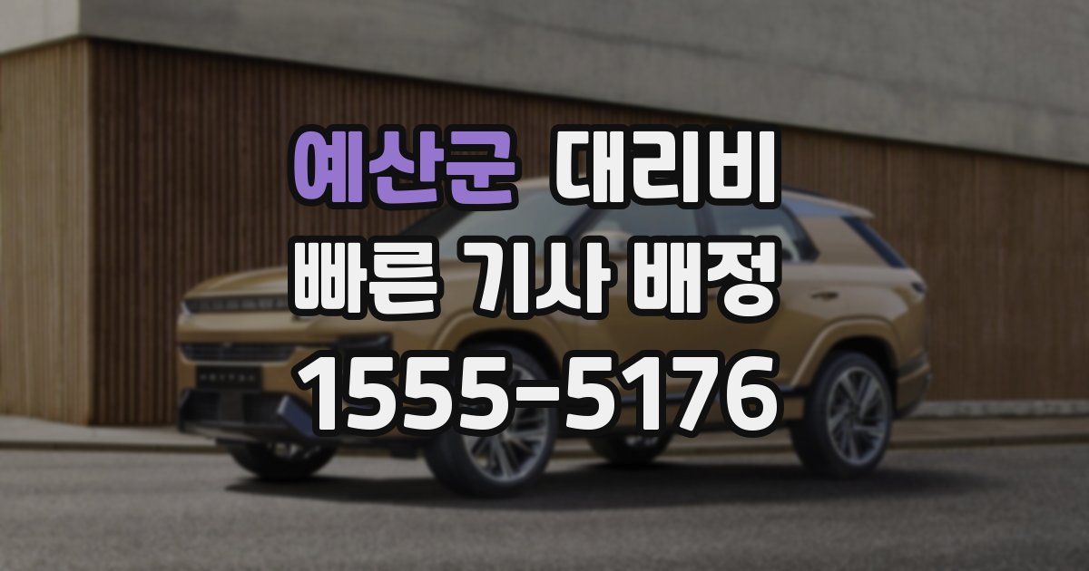 예산군 대리운전 가격