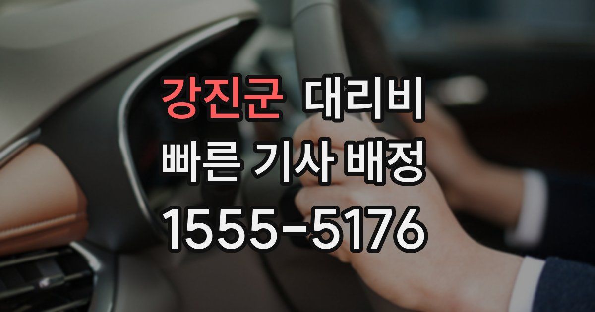 강진군 대리운전 가격
