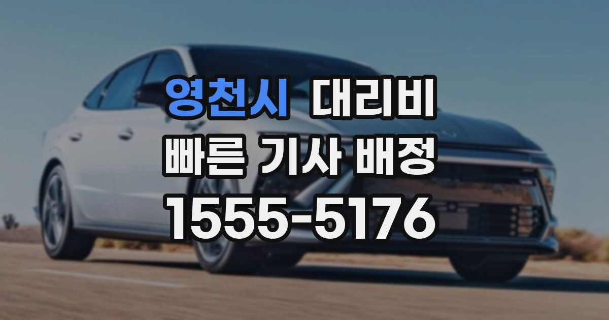 영천시 대리운전 가격