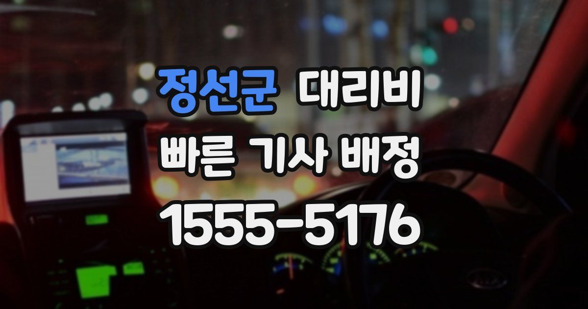 정선군 대리운전 가격