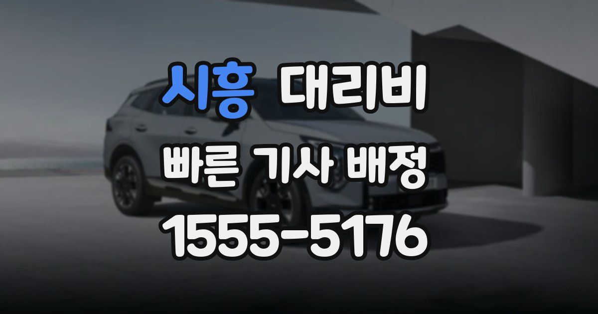 시흥 대리운전 가격