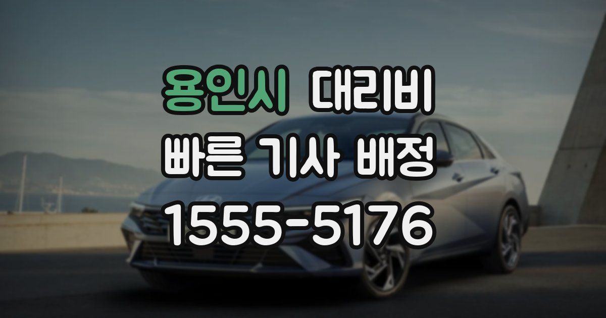 용인시 대리운전 가격