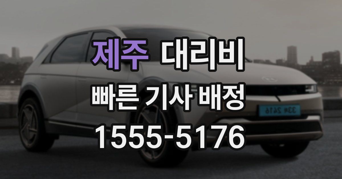 제주 대리운전 가격