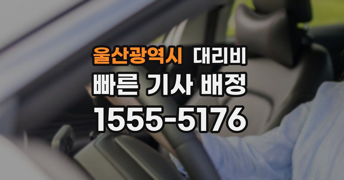울산광역시 대리운전 가격