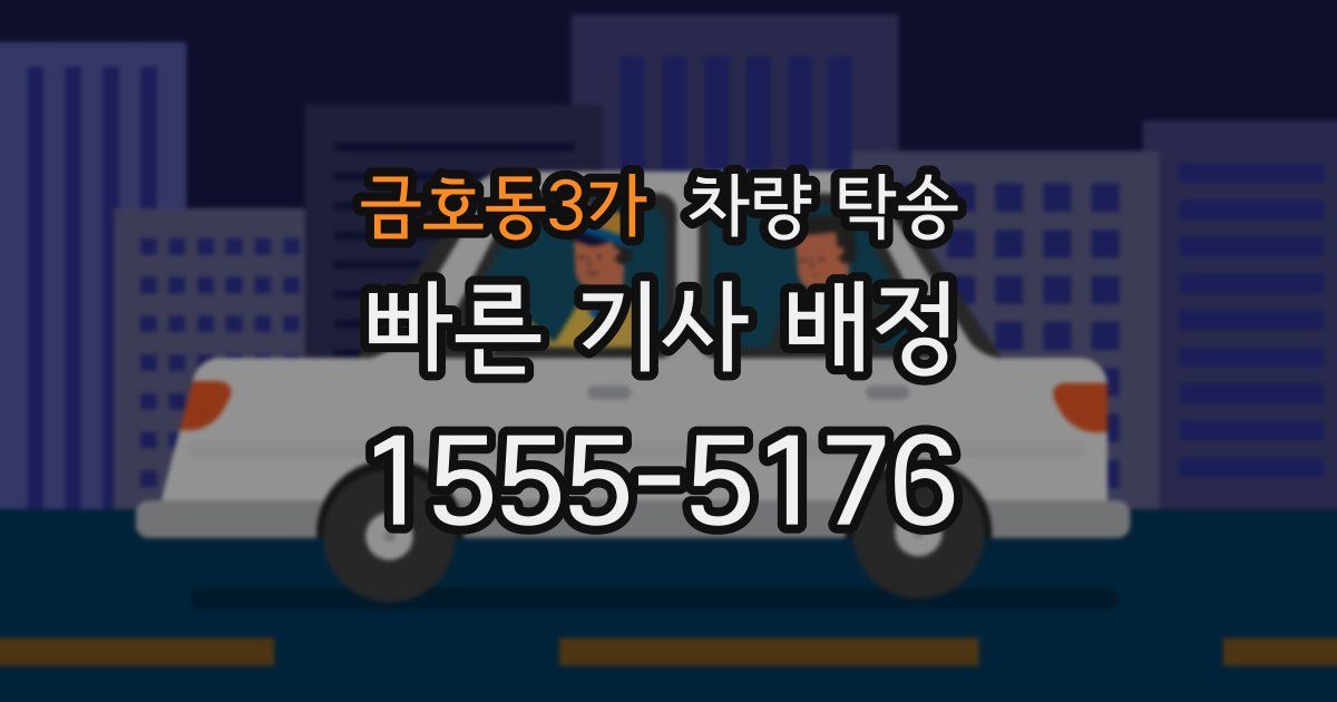 금호동3가 차량 탁송