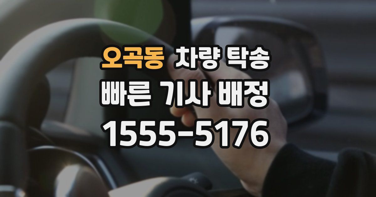 오곡동 차량 탁송