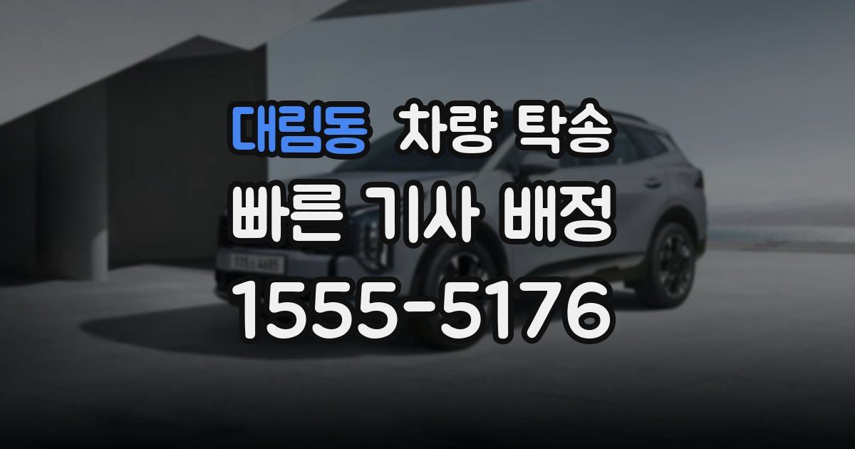 대림동 차량 탁송