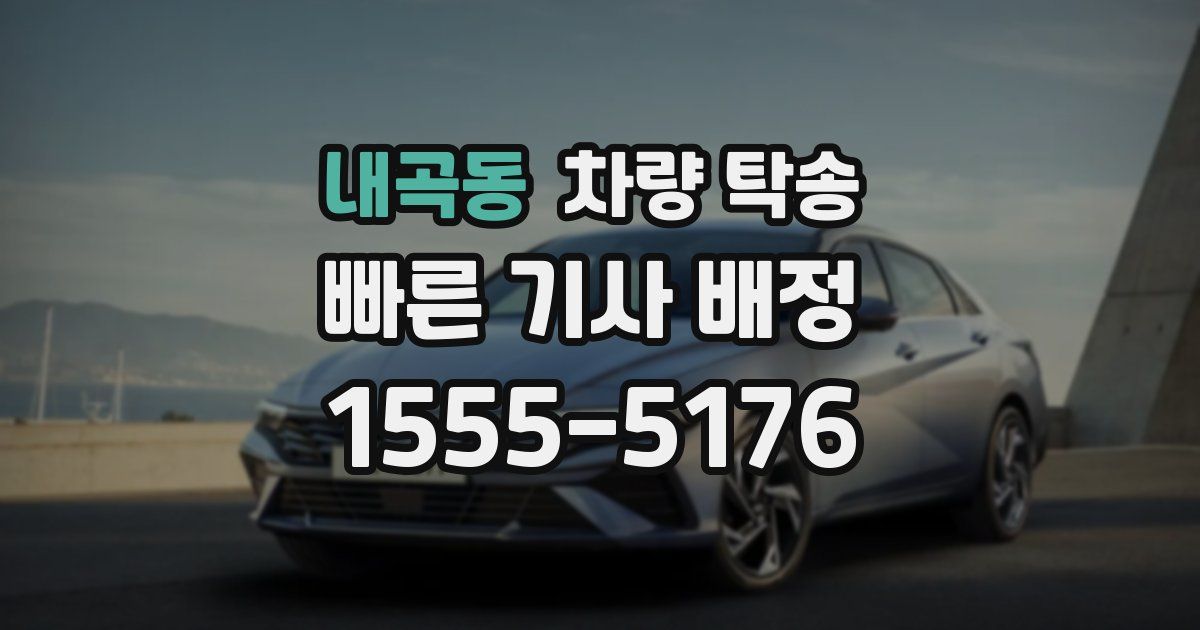 내곡동 차량 탁송