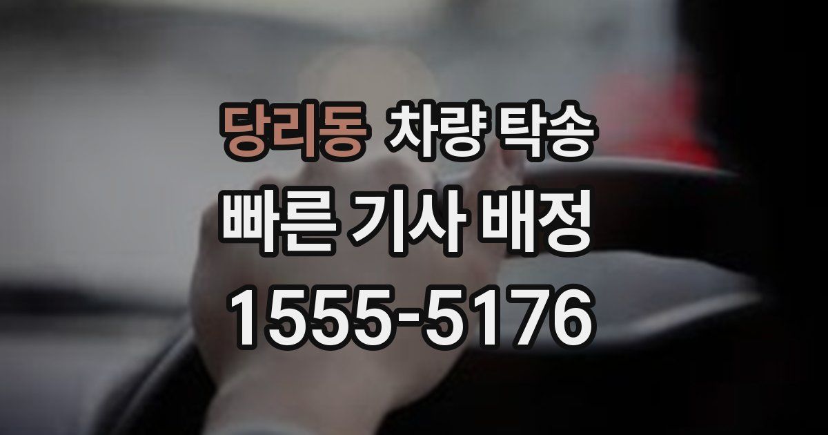 당리동 차량 탁송