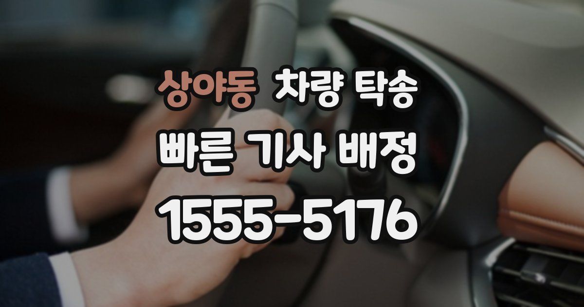 상야동 차량 탁송