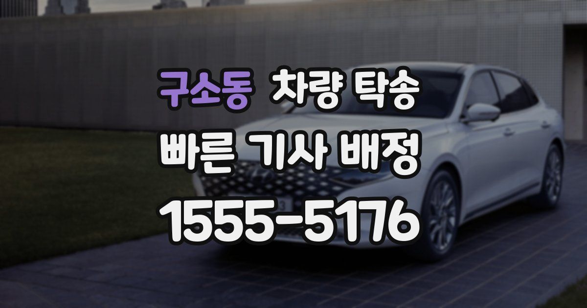 구소동 차량 탁송