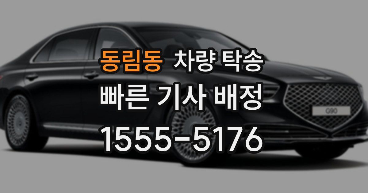 동림동 차량 탁송