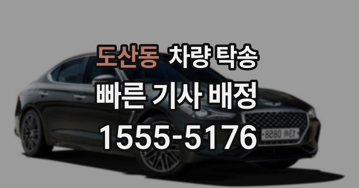 도산동 차량 탁송