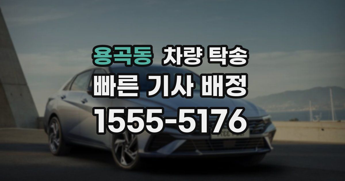 용곡동 차량 탁송