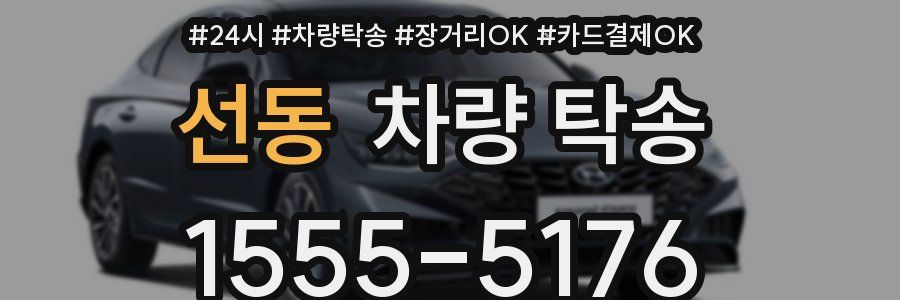 선동 차량 탁송