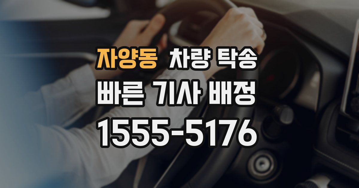 자양동 차량 탁송