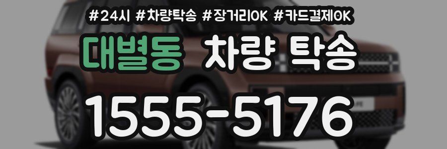 대별동 차량 탁송